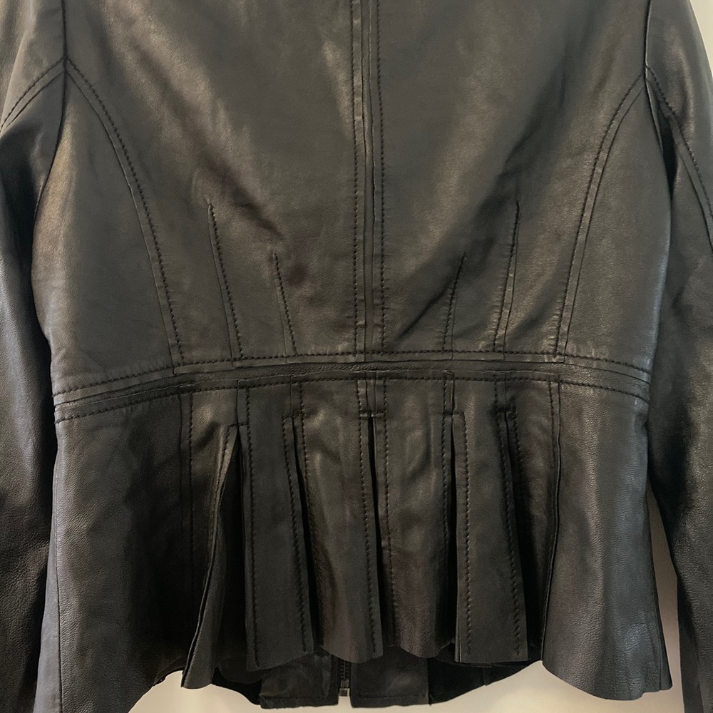 Soft leather zip up jacket - Picture 10 of 12